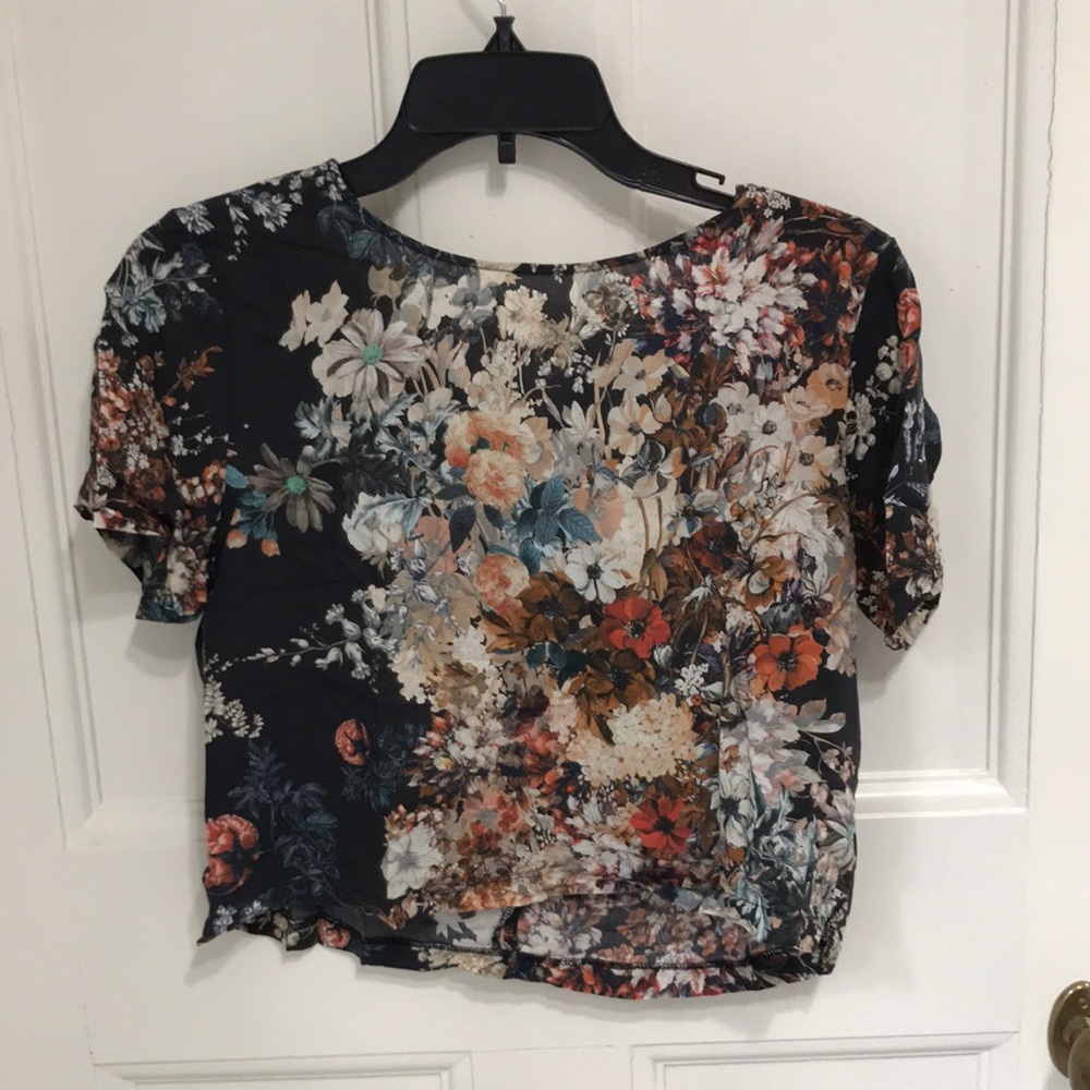 floral crop top